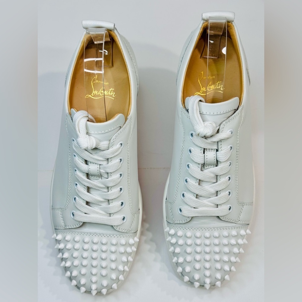 Christian Louboutin Louis Junior Spikes Leather Sneakers Size EU-42 Men’s Size 9 - Picture 7 of 15